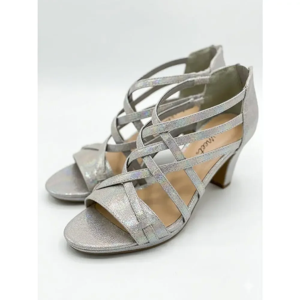 NEW! Easy Street Bee Women's Platform Heels Pumps Sandals US 7.5 M